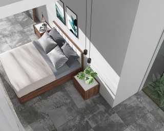 Charlotte Bed with Hunter Nightstand - Staged Charlotte Bed with Hunter Nightstand - Staged