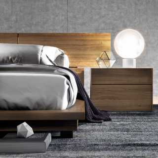Hunter Bed & Nightstand - Walnut Hunter Bed & Nightstand - Walnut