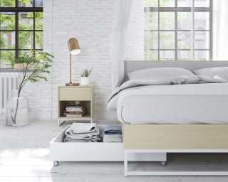 Soren Bed w/ Soren Night Stand and Bo Storage Drawer Soren Bed w/ Soren Night Stand and Bo Storage Drawer
