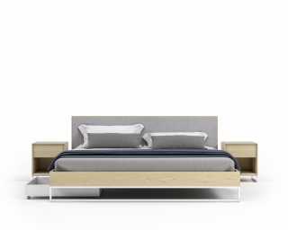 Soren Bed - Wood (King) w/ Soren Nightstand, Bo Storage Drawer Soren Bed - Wood (King) w/ Soren Nightstand, Bo Storage Drawer
