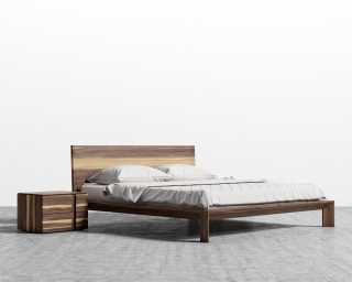 Xander Bed with Xander Nightstand (angle) Xander Bed with Xander Nightstand (angle)