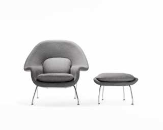 Womb Chair and Ottoman - Front Womb Chair and Ottoman - Front