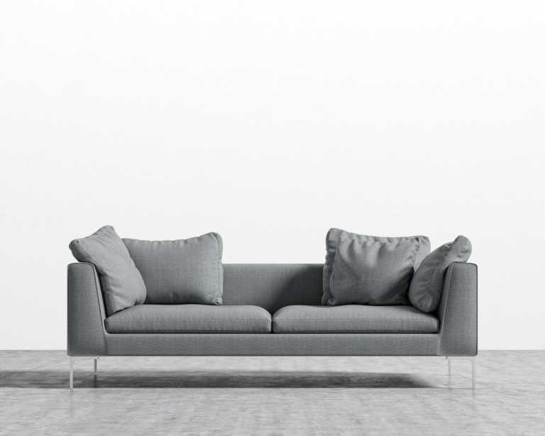 Hugo Sofa Linen Weave Concrete Hugo Sofa Linen Weave Concrete