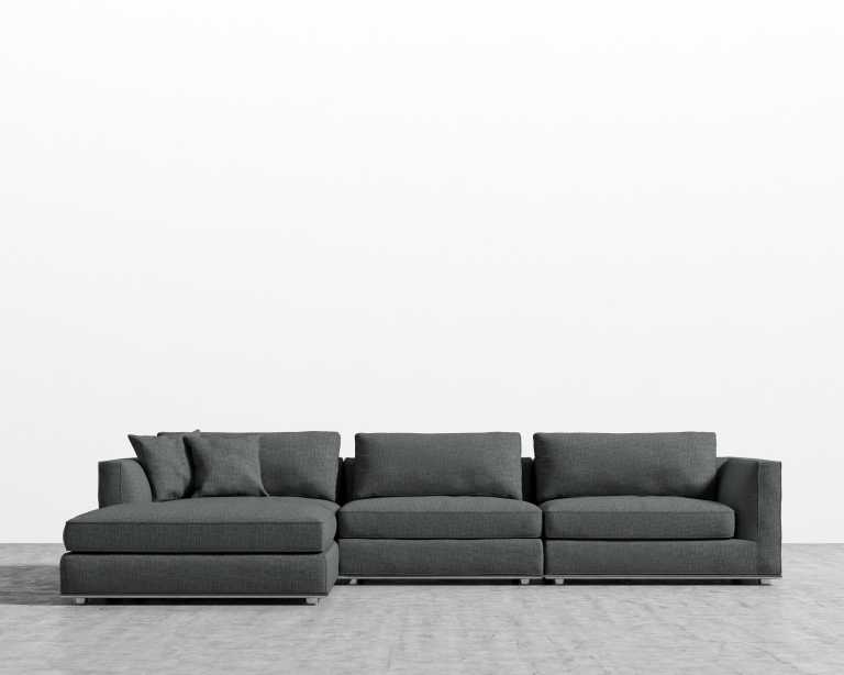 Milo Sectional - Classic Tweed - Overcast Milo Sectional - Classic Tweed - Overcast