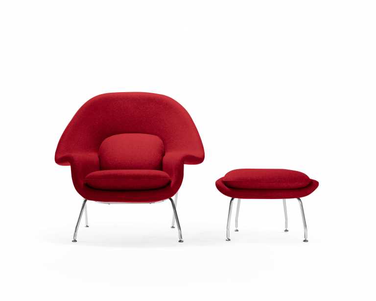 Womb Chair and Ottoman - Ruby Womb Chair and Ottoman - Ruby